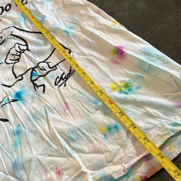 Women’s Hand Tie-Dyed “We Can Do It” Slogan & Graphic T-Shirt - Picture 7 of 8